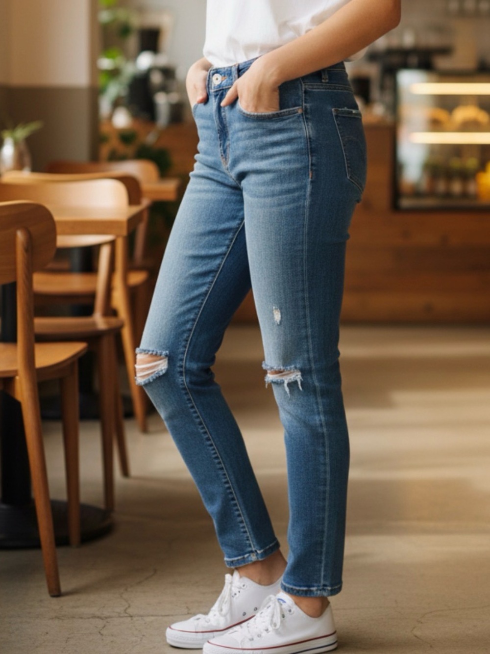 Calvin Klein Mid Rise Skinny Ankle Jeans 31